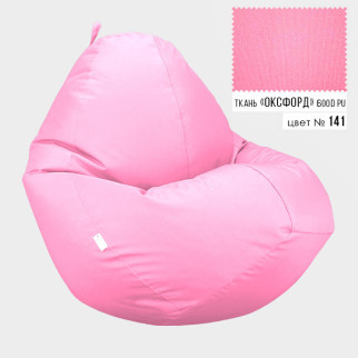 Безкаркасне крісло мішок груша Овал Coolki XL 85x105 Рожевий (Оксфорд 600D PU) - Інтернет-магазин спільних покупок ToGether