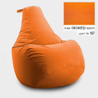 Безкаркасне крісло мішок груша Coolki XL 85x105 Оранжевий (Оксфорд 600D PU) - Інтернет-магазин спільних покупок ToGether