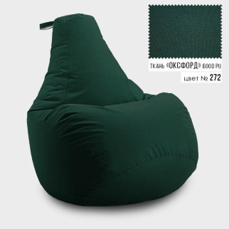 Безкаркасне крісло мішок груша Coolki XXXL 100x140 Темно-Зелений (Оксфорд 600D PU) - Інтернет-магазин спільних покупок ToGether