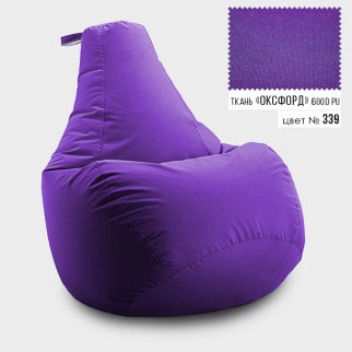 Безкаркасне крісло мішок груша Coolki XXXL 100x140 Фіолетовий (Оксфорд 600D PU) - Інтернет-магазин спільних покупок ToGether