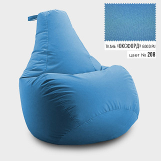 Безкаркасне крісло мішок груша Coolki L 65x85 Блакитний (Оксфорд 600D PU) - Інтернет-магазин спільних покупок ToGether