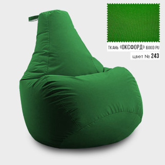 Безкаркасне крісло мішок груша Coolki L 65x85 Зелений (Оксфорд 600D PU) - Інтернет-магазин спільних покупок ToGether