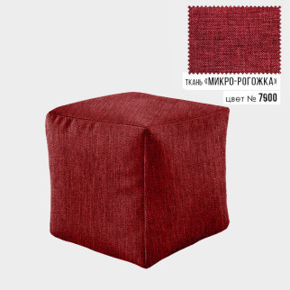 Безкаркасне крісло пуф Кубик Coolki 45x45 Червоний Мікророгожка (7900) - Інтернет-магазин спільних покупок ToGether