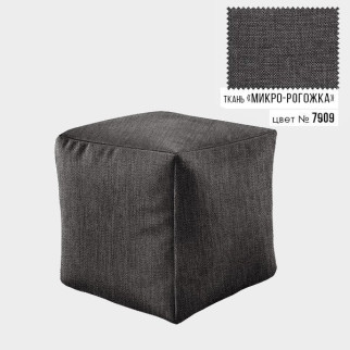 Безкаркасне крісло пуф Кубик Coolki 45x45 Сірий Мікророгожка (7909) - Інтернет-магазин спільних покупок ToGether