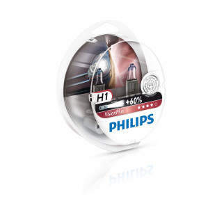 Автолампа PHILIPS 12258VPS2 H1 55W 12V P14,5s VisionPlus - Інтернет-магазин спільних покупок ToGether