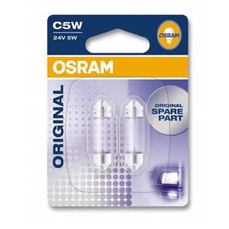 Автолампа ук. OSRAM 6423-02B C5W 36mm 24V SV8.5-8 10X2 Blister - Інтернет-магазин спільних покупок ToGether