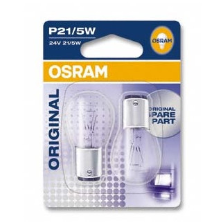 Автолампа ук. OSRAM 7537-02B P21/5W 24V BAY15d 10X2 Blister - Інтернет-магазин спільних покупок ToGether