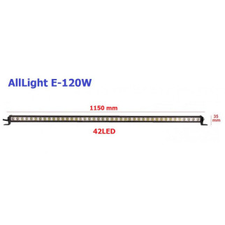 Світлодіодна фара AllLight E-120W однорядна 40chip OSRAM 3535 spot 9-30V - Інтернет-магазин спільних покупок ToGether