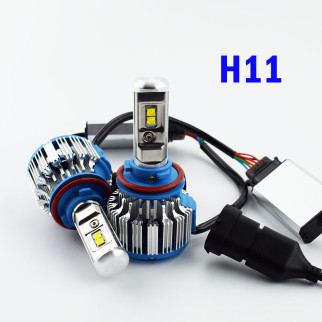 Комплект LED ламп TurboLed T1 H11 6000K 50W 12/24v CanBus з активним охолодженням - Інтернет-магазин спільних покупок ToGether