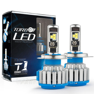Комплект LED ламп TurboLed T1 H27 6000K 50W 12/24v CanBus з активним охолодженням - Інтернет-магазин спільних покупок ToGether