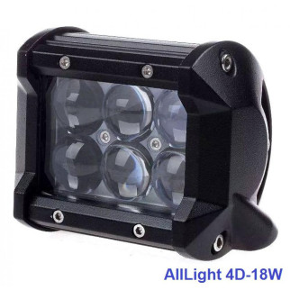 Світлодіодна фара AllLight 4D 18W 6chip CREE дальній 9-30V - Інтернет-магазин спільних покупок ToGether