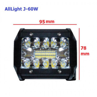 Світлодіодна фара AllLight J-60W EPISTAR spot 9-30V - Інтернет-магазин спільних покупок ToGether