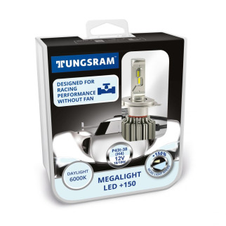 Комплект ламп LED головного світла Tungsram Megalight LED +200 12V H4 24W 6000K (2 шт./коробка) - Інтернет-магазин спільних покупок ToGether