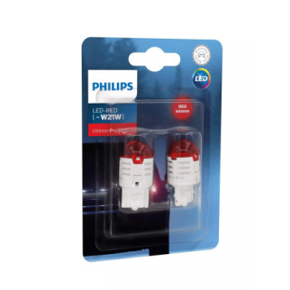 Автолампа діоди PHILIPS 11065U30RB2 W21W LED 12V Ultinon Pro3000 RED - Інтернет-магазин спільних покупок ToGether