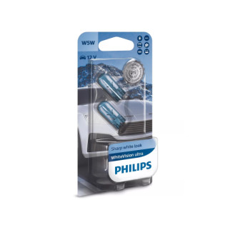 Автолампа Philips 12961WVUB2 W5W 12V W2.1X9.5d WhiteVision ultra +60% (3300K) 2шт./блістер - Інтернет-магазин спільних покупок ToGether