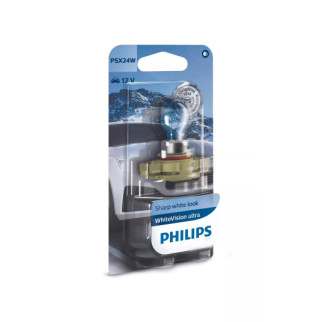 Автолампа PHILIPS 12276WVUB1 PSX24W 55W 12V WhiteVision ultra +60% (3300K) B1 - Інтернет-магазин спільних покупок ToGether