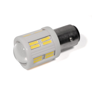 Світлодіодна лампа StarLight T25/5 28 (24+4 лінза) діодів 4014 3.5W 12V-24V WHITE / кераміка / габарит + стоп - Інтернет-магазин спільних покупок ToGether
