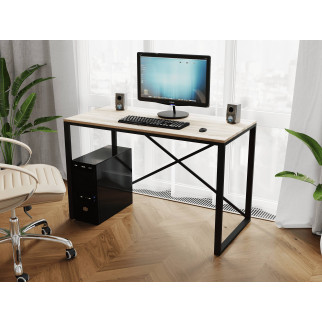 Комп'ютерний стіл Rimos 1000х750х600 мм чорний ЛДСП Дуб Сонома 16мм (Z-23_Bl_D) - Інтернет-магазин спільних покупок ToGether