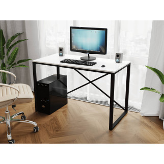 Комп'ютерний стіл Rimos 1200х750х600 мм чорний ЛДСП Білий 16мм (Z-23_Bl_B) - Інтернет-магазин спільних покупок ToGether