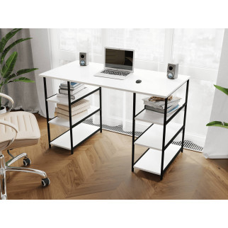 Комп'ютерний стіл Rimos 1000х750х600 мм ARES чорний ЛДСП Білий 16мм (Z-21_Bl_B) - Інтернет-магазин спільних покупок ToGether