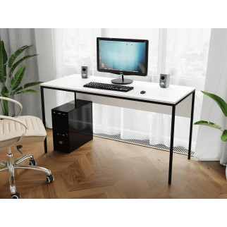 Комп'ютерний стіл Rimos 1200х750х700 мм TOR чорний ЛДСП Білий 16мм (Z-25_B_B) - Інтернет-магазин спільних покупок ToGether