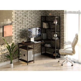Комп'ютерний стіл Rimos Heimdall двосторонній 1600х750х600 мм чорний ЛДСП 16 мм Венге (Z-56_BL_V) - Інтернет-магазин спільних покупок ToGether