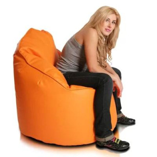 Безкаркасне крісло Tia-Sport Магнат 80х80х100 см оранжевий (SM-0701) - Інтернет-магазин спільних покупок ToGether