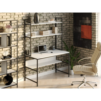 Комп'ютерний стіл Rimos чорний Garfield 1000х750х600 мм Білий (Z-49_BL_B) - Інтернет-магазин спільних покупок ToGether