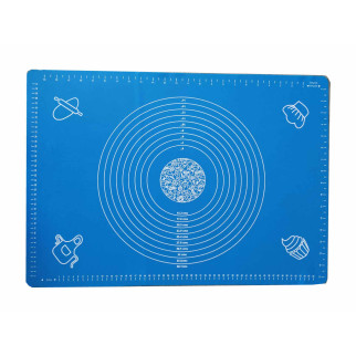 Силіконовий килимок Genes 1024 для розкочування та випікання тіста 65 х 45 см блакитний - Інтернет-магазин спільних покупок ToGether