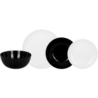 Сервіз столовий Luminarc Diwali BLACK WHITE 19 предметів 4360P LUM - Інтернет-магазин спільних покупок ToGether