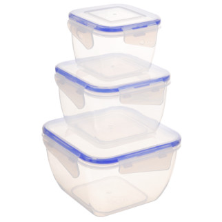 Набір квадратних контейнерів для харчових продуктів 3в1 Альона 167050 - Інтернет-магазин спільних покупок ToGether
