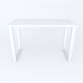 Письмовий стіл Ferrum-decor Драйв 750x1000x700 Білий метал ДСП Білий 32 мм (DRA204) - Інтернет-магазин спільних покупок ToGether