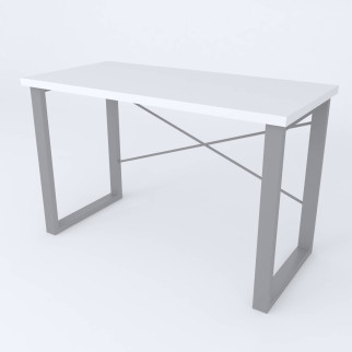 Письмовий стіл Ferrum-decor Драйв 750x1200x700 Сірий метал ДСП Білий 32 мм (DRA218) - Інтернет-магазин спільних покупок ToGether