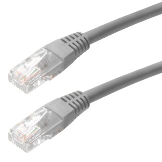 Патч-корд неекранований Sevian RJ45 UTP5e  7.0m patch AWG26 D=4.5mm Gold сірий (78.01.4453) - Інтернет-магазин спільних покупок ToGether