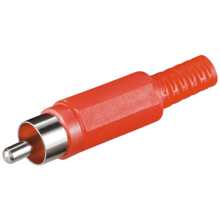 Штекер Goobay FreeEnd-RCA /M Plastic Nickel Red червоний (75.01.1276) - Інтернет-магазин спільних покупок ToGether