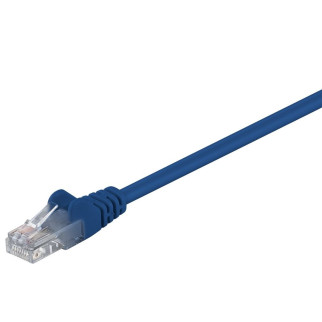 Патч-корд неекранований Goobay RJ45 UTP5e  2.0m patch AWG28 D=4.5mm Gold Protect синій (75.06.8355) - Інтернет-магазин спільних покупок ToGether