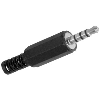 Штекер Lucom FreeEnd-Jack 3.5mm 4pin /M конектор Stereo Cable Protect чорний (25.02.5088) - Інтернет-магазин спільних покупок ToGether
