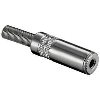 Гніздо Lucom FreeEnd-Jack 3.5mm 3pin /F Stereo Metal CableProtect срібний (25.02.5093) - Інтернет-магазин спільних покупок ToGether