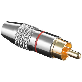 Штекер Lucom FreeEnd-RCA /M Metal Gold D=6.5mm Red червоний (25.02.5174) - Інтернет-магазин спільних покупок ToGether