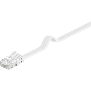 Патч-корд неекранований Goobay RJ45 UTP5e  7.0m patch AWG30/7 Flat D=1.5x6.0mm білий (75.09.3362) - Інтернет-магазин спільних покупок ToGether