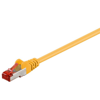 Патч-корд екранований Goobay RJ45 SFTP6  2.0m patch AWG27 D=6.0mm Gold Protect жовтий (75.09.5493) - Інтернет-магазин спільних покупок ToGether