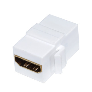 Перехідник моніторний Lucom HDMI F/F (Keystone) адаптер прямий білий (62.09.8133) - Інтернет-магазин спільних покупок ToGether