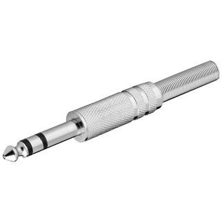Штекер Goobay FreeEnd-Jack 6.3mm /M конектор Stereo Metal+Protect срібний (75.01.1037) - Інтернет-магазин спільних покупок ToGether