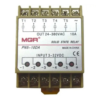 Реле твердотільне однофазне SSR PN5-10DA 10А DC-AC 5-канальне - Інтернет-магазин спільних покупок ToGether