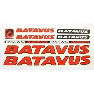 Наклейка Batavus на раму велосипеда Червоний (NAK042) - Інтернет-магазин спільних покупок ToGether