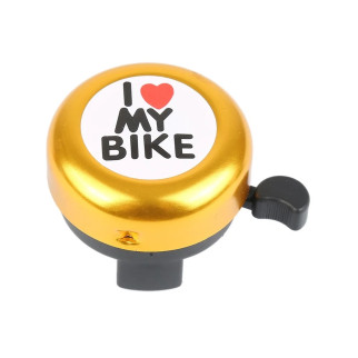 Дзвінок DN BL-005 I love my bike Золотий (BL-005-gold) - Інтернет-магазин спільних покупок ToGether