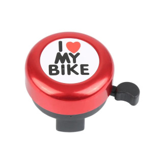 Дзвінок DN BL-005 I love my bike Червоний (BL-005-red) - Інтернет-магазин спільних покупок ToGether