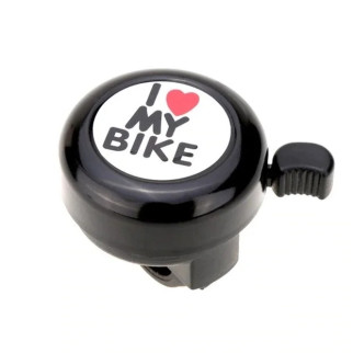 Дзвінок DN BL-005 I love my bike Чорний (BL-005-black) - Інтернет-магазин спільних покупок ToGether