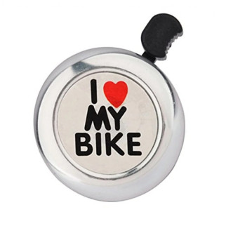 Дзвінок DN BL-005 I love my bike Сріблястий (BL-005-silver) - Інтернет-магазин спільних покупок ToGether