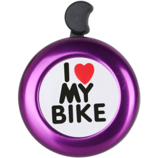 Дзвінок DN BL-005 I love my bike Фіолетовий (BL-005-volet) - Інтернет-магазин спільних покупок ToGether
